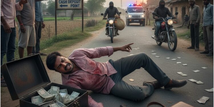 Rs 10 Lakh Robbery in Patna: Bank Manager Shot at Gunpoint While Going to Deposit Cash