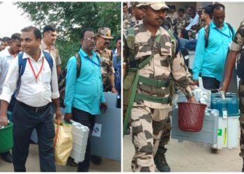 Bihar Elections 2025: Polling Teams Depart With EVMs As First-Phase Voting Begins On 121 Seats