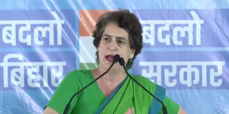 Priyanka Gandhi Slams BJP With ‘Drunken Husband’ Jibe At Fiery Katihar Rally