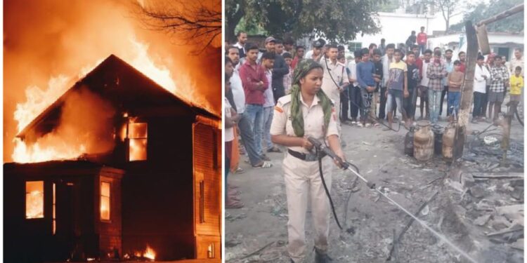 Mob Attacks Nat Community In Lalganj, Sets 12 Homes On Fire Over Meat Claim