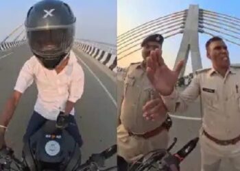 Patna Police Misconduct Caught on Video: Officers Suspended, Teen Fined for Bike Stunts