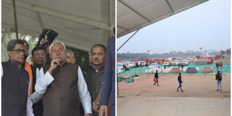 Nitish Kumar’s Swift Arrival at Gandhi Maidan — Is Everything Ready for the Big Day?