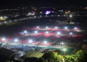 Nitish Kumar Oath Ceremony: Gandhi Maidan Illuminated, Patna Airport Steps Up VVIP Welcome Protocols