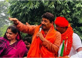 Six RJD Supporters Arrested for Trying to Disrupt Manoj Tiwari’s Roadshow in Bihar