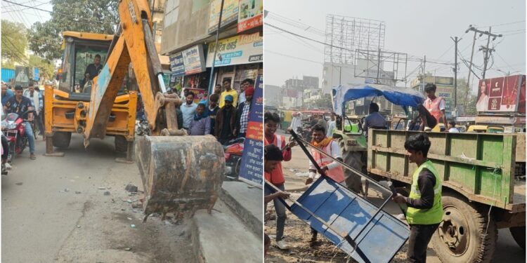 Rajiv Nagar Traffic Chaos Cleared as Authorities Launch Major Anti-Encroachment Drive