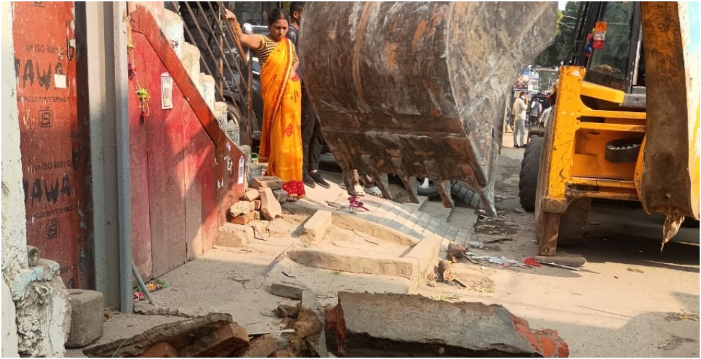 Rajiv Nagar Traffic Chaos Cleared as Authorities Launch Major Anti-Encroachment Drive