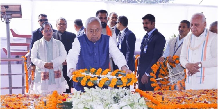 Bihar Chief Minister and Governor Pay Tribute to Bharat Ratna Dr Rajendra Prasad on 141st Birth Anniversary