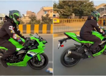 Tej Pratap Spotted in Patna on Rs 15 Lakh Bike, ‘Dhoom’ Song Playing in Background; Fans Say ‘Green Bike, Thick Tires, Teju Bhaiya on Fire’