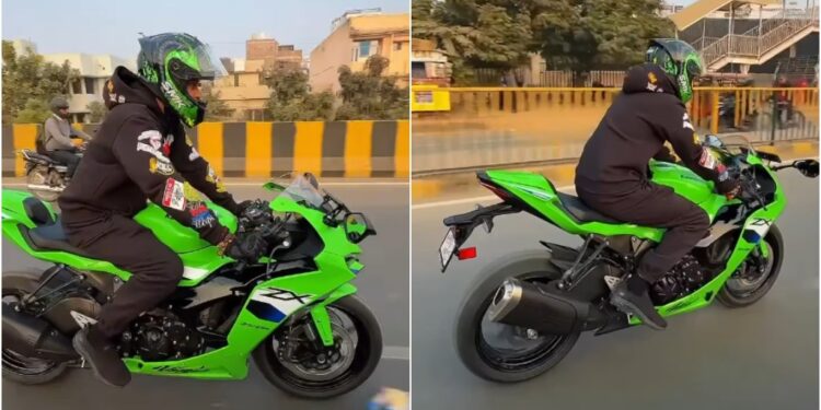 Tej Pratap Spotted in Patna on Rs 15 Lakh Bike, ‘Dhoom’ Song Playing in Background; Fans Say ‘Green Bike, Thick Tires, Teju Bhaiya on Fire’