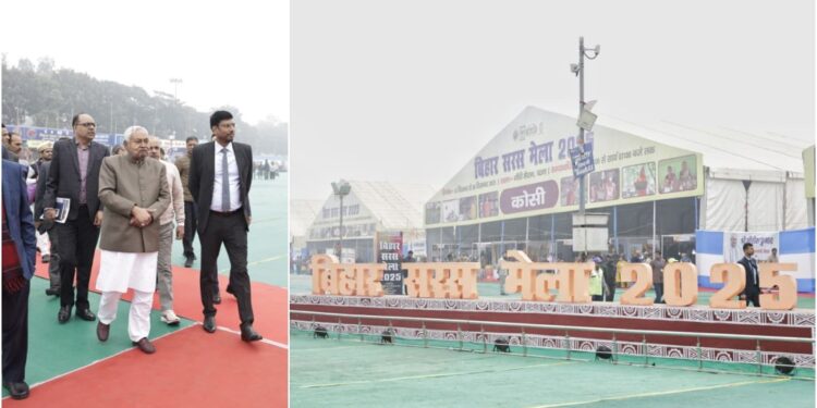 CM Nitish Kumar Visits Bihar Saras Mela-2025, Highlights Support for Rural Entrepreneurs