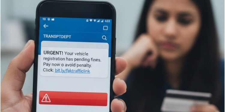 Fake Traffic Challan Links on the Rise as Transport Department Urges Public Caution