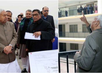 CM Nitish Kumar Inspects Under-Construction Bihar Health Sciences and Engineering Universities in Mithapur, Directs Speedy Completion