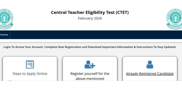 CBSE Reopens CTET February 2026 Application Window for Over 1.6 Lakh Candidates