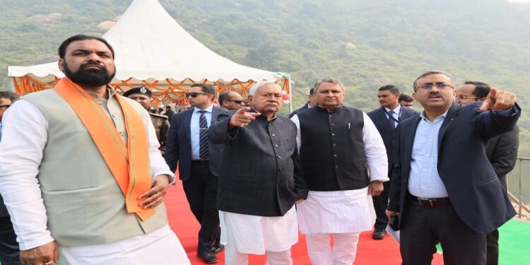 CM Nitish Reviews Phulwaria Reservoir Works, JEEViKA Initiatives and Industrial Land Plans in Nawada