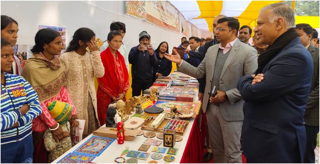 Nalanda University Opens Book Exhibition for Students and Locals