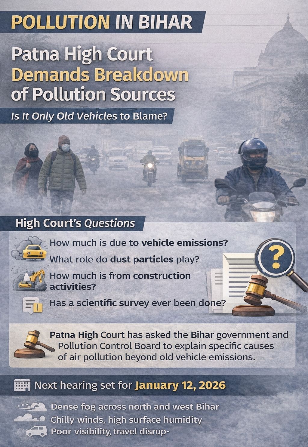 Patna High Court Seeks Breakdown of Air Pollution Sources