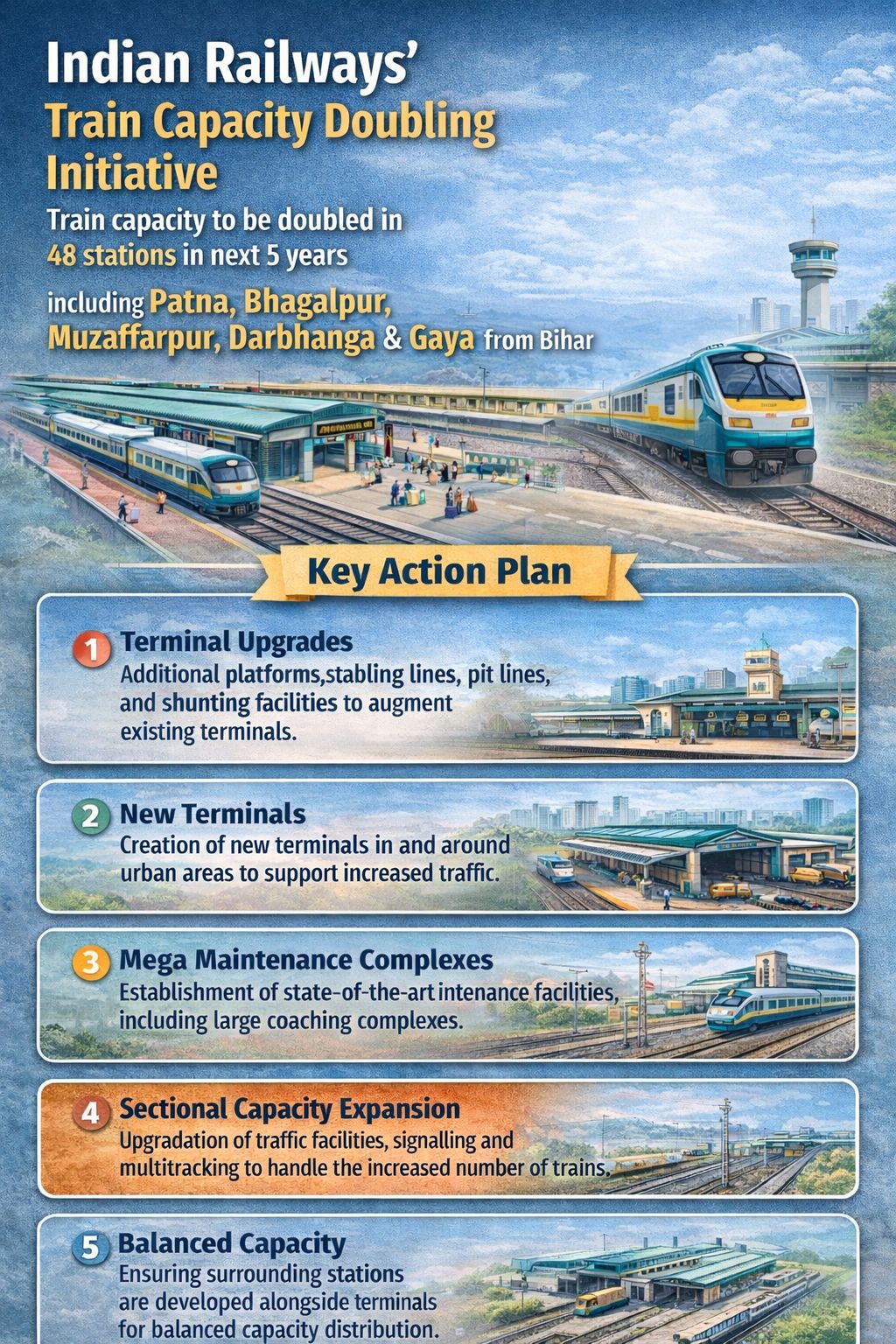 Indian Railways Plans Capacity Upgrade by 2030