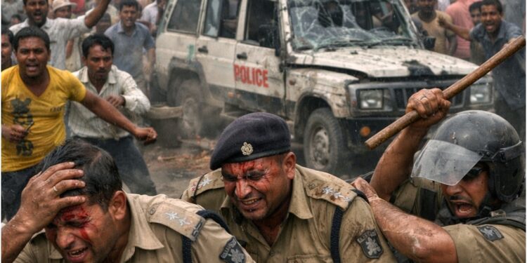 Seven Policemen Injured as Protest Turns Violent After Body Recovered in Bihar