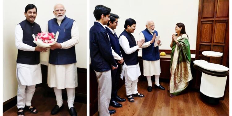 Shahnawaz Hussain Meets PM Modi, Calls Him a Symbol of India’s Global Rise