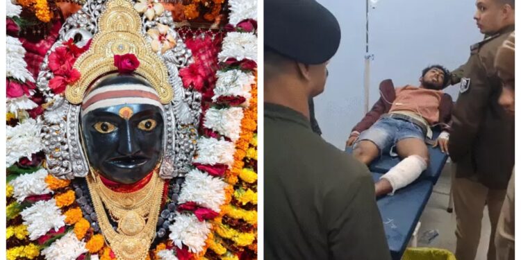 Thawe Temple Theft: Accused Injured in Police Encounter as Part of Goddess’s Crown Recovered