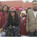 Cyclist Samira Khan Reaches Sheikhpura, Shares Message of Equality for Girls