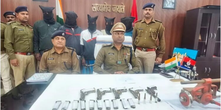 Secret Gun Factory Busted on Ganges Banks, Five Arrested in Major STF Raid