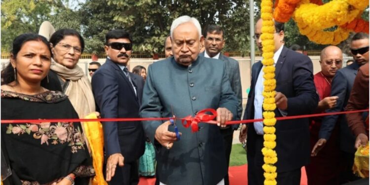 CM Nitish Kumar Visits Bodh Gaya, Prays at Mahabodhi Temple After Formation of New Government