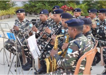 SSB Brass Band Marks 150 Years of India’s National Song with Performance at AIIMS Patna