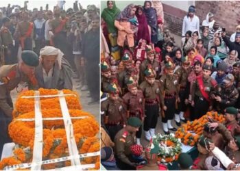 Doda Tragedy: Martyred Soldier Harram Kunwar’s Body Returns Home, Bhojpur in Tears as Tricolour-Draped Coffin Arrives