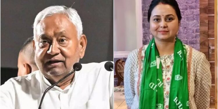 Rohini Acharya Slams CM Nitish Kumar Over Women’s Safety, Says Bihar ‘No Longer Safe for Daughters’