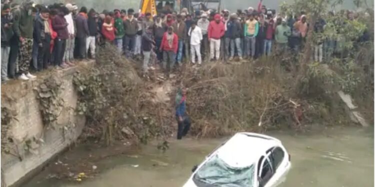 Car Falls into Canal in Muzaffarpur at 80 Km/H, Engineer and Colleague Die