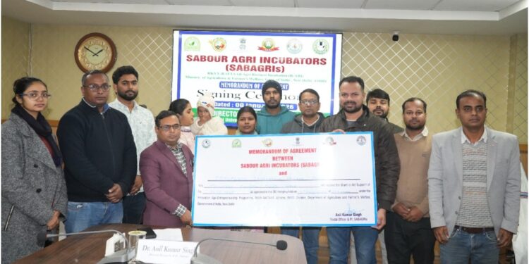 Bihar Agricultural University Incubator Signs MoA with Five Agri-Startups, Secures Rs 50 Lakh RKVY Funding