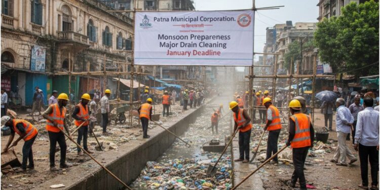 Patna Municipal Corporation Sets January Deadline for Major Drain Cleaning Ahead of Monsoon