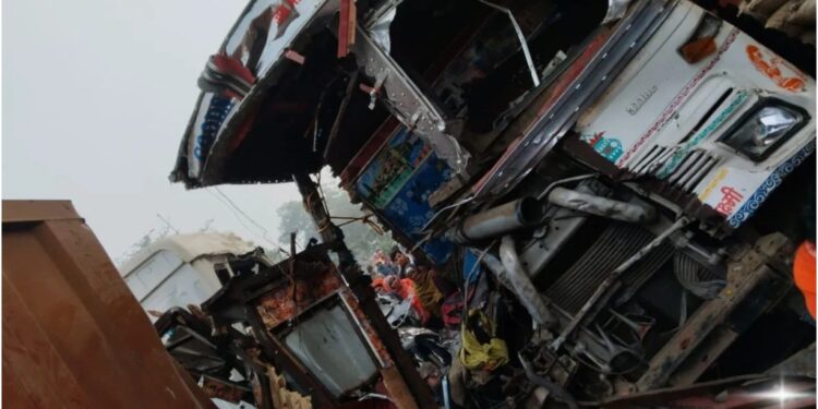 Truck Collision on Bhojpur Highway Kills One, Injures Another