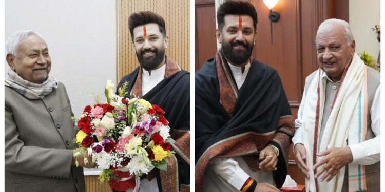 Chirag Paswan Targets Opposition on New Year Visit to Patna, Announces ‘Aabhar Yatra’