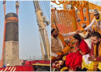 World’s Largest Shivling Installed at Virat Ramayan Mandir, Devotees Gather in Large Numbers