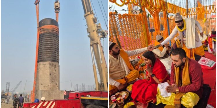 World’s Largest Shivling Installed at Virat Ramayan Mandir, Devotees Gather in Large Numbers