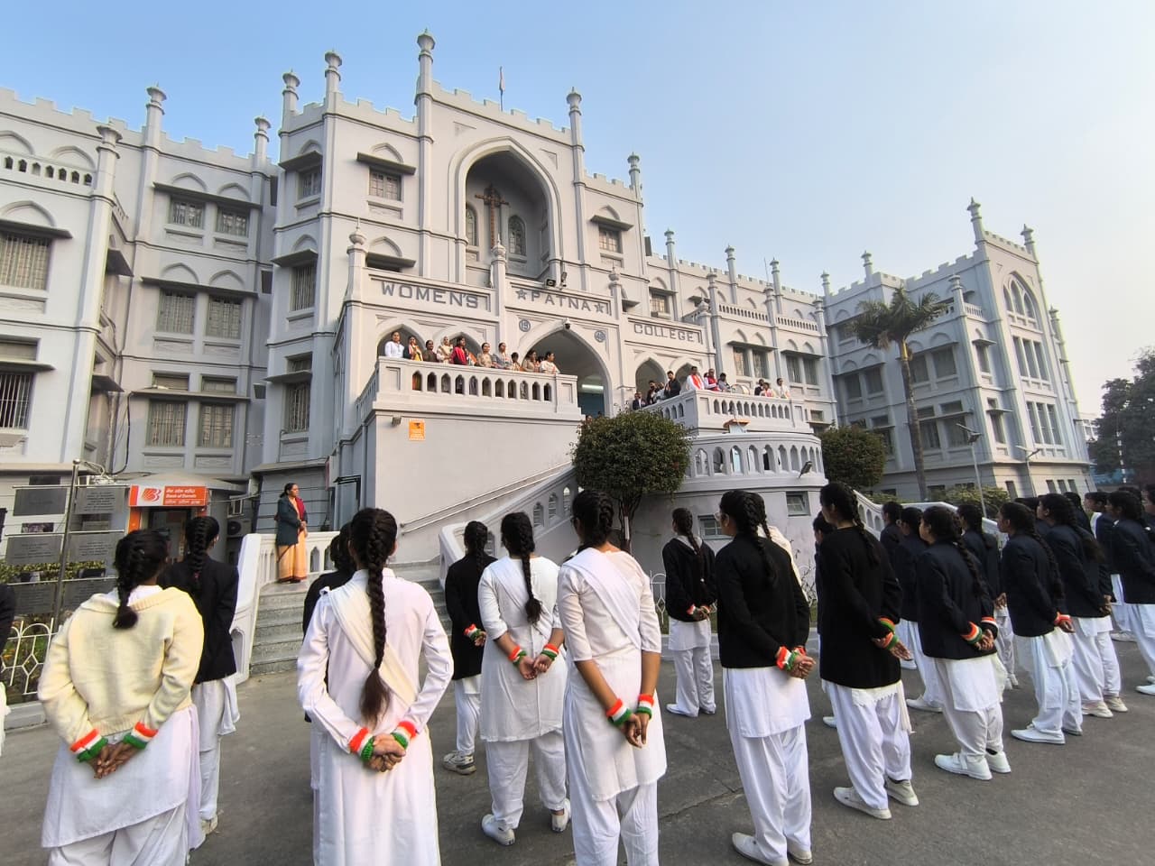 Patna Women’s College Students and Staff Celebrate 77th Republic Day with Flag Hoisting and Patriotic Ceremony