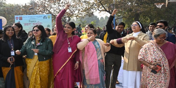 Patna Women’s College Marks Organic Makar Sankranti with Eco-Themed Celebrations