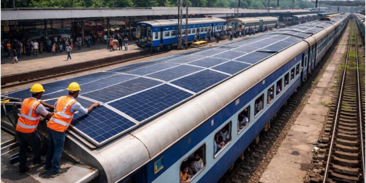 Bihar’s Trains Go Green: Solar Panels to Power Fans and AC in Major Rail First