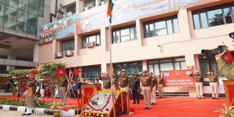 Sashastra Seema Bal Marks 77th Republic Day in Patna, Honours Officers for Distinguished Service