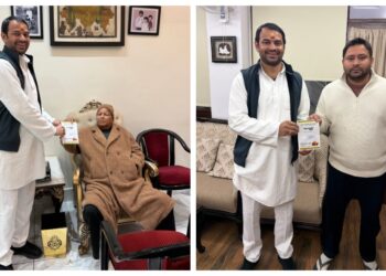 Tej Pratap Yadav Visits Lalu-Rabri Residence, Plays Down Speculation Over Family Rift