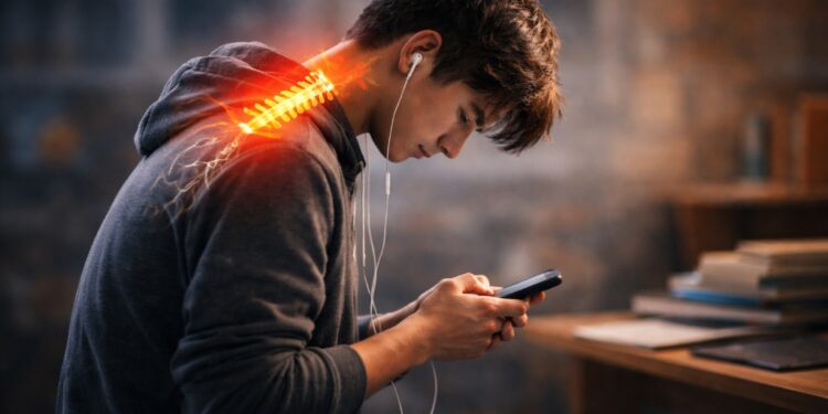 ‘Text neck’ on the rise as excessive smartphone use triggers spinal strain among young people