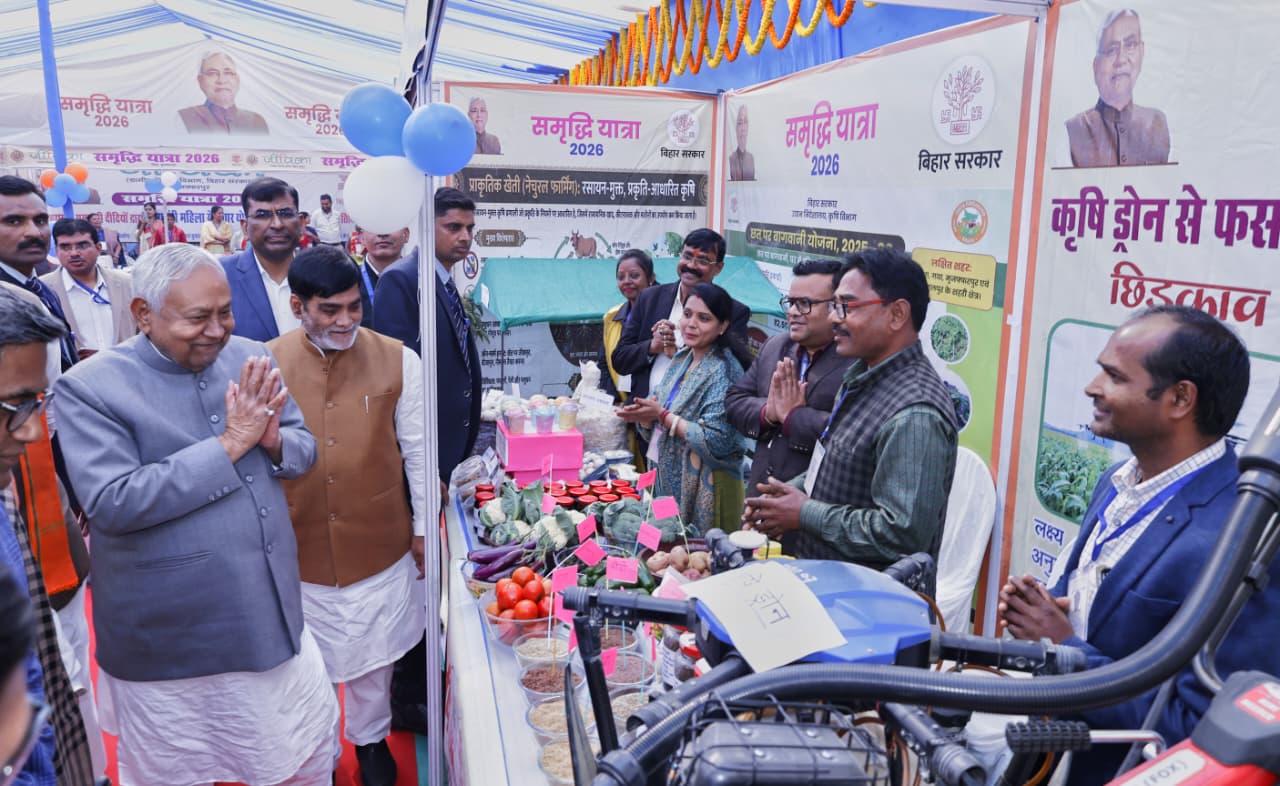 Bihar CM Nitish Kumar Launches Rs 853bn Development Projects in Muzaffarpur During Samriddhi Yatra