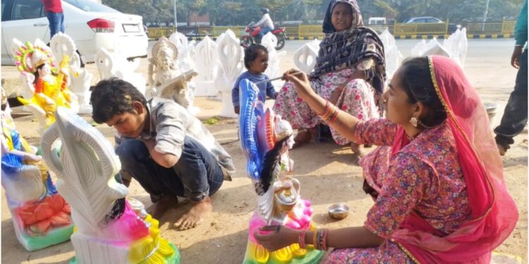 Saraswati Puja Buzz Grows in Bihar as Rajasthani Idols Win Hearts