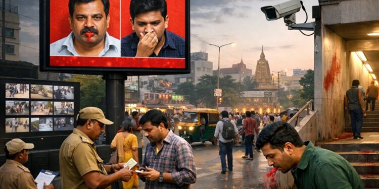 spitting in public place