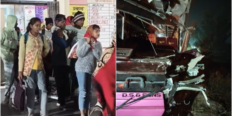 Bihar School Bus Carrying Teachers and Students Crashes at Midnight, 2 Teachers Dead, 11 Students Injured