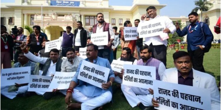 Ruckus in Bihar Assembly Over “Bechara” Remark on Ram Vilas Paswan; LJP Leaders Protest Against RJD