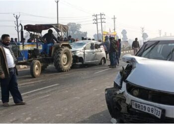 Eight Survive After Severe Collision on Mokama Four-Lane Highway; Three Injured