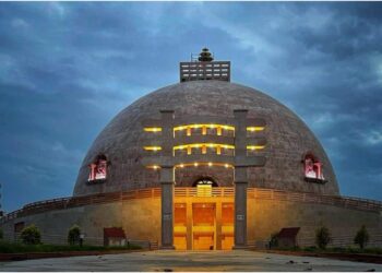 Outdoor Exhibits Near Completion at Buddha Samyak Darshan Museum and Memorial Stupa as Visitor Footfall Grows
